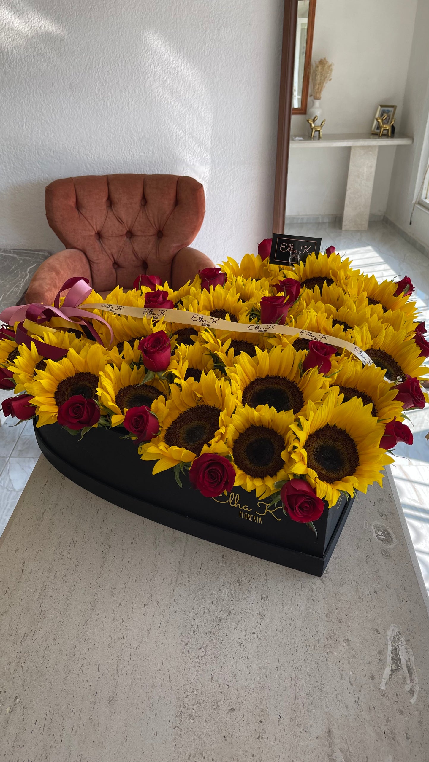 caja de girasoles maxi 35